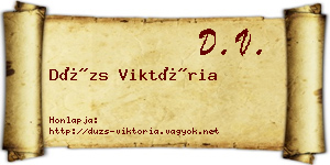 Dúzs Viktória névjegykártya