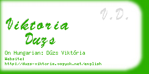 viktoria duzs business card
